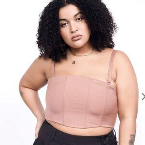 Wildfang Empower 6-Way Corset Rose Brown